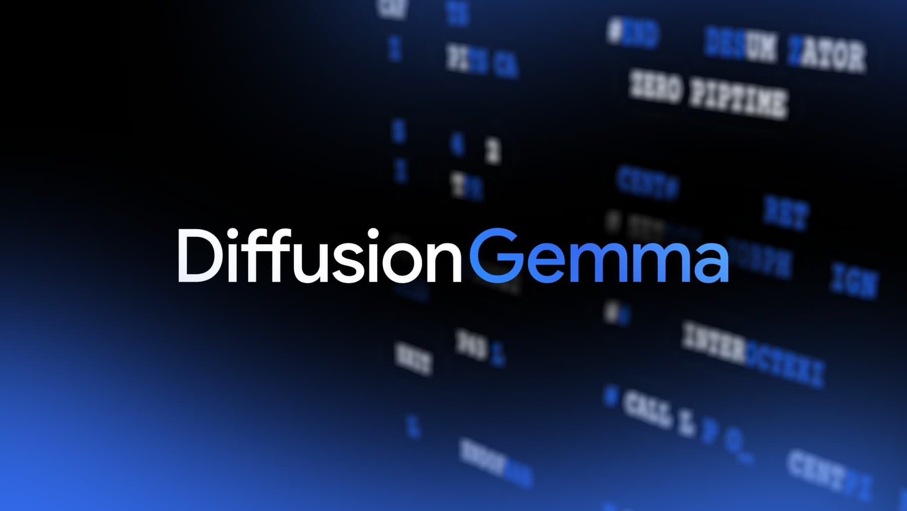 Google's new open model DiffusionGemma generates text from noise instead of word by word