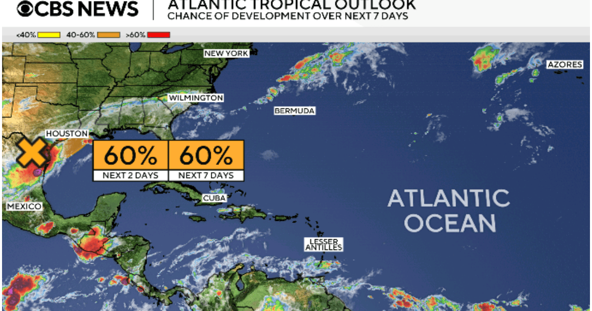 Potential first tropical cyclone of the year developing in the Gulf