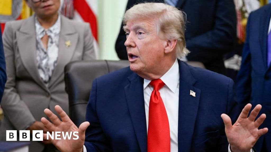President Donald Trump announces a US-Iran deal to be signed on Sunday.
